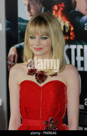 Emma Stone à la première de Warner Bros Pictures" "Gangster Squad". Arrivants tenue au Grauman's Chinese Theatre à Hollywood, CA, le 7 janvier 2013. Photo par Joe Martinez / PictureLux Banque D'Images