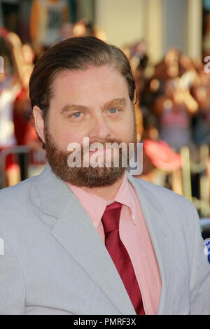 Zach Galifianakis lors de la première de Warner Brothers Pictures' 'la campagne'. Arrivants tenue au Grauman's Chinese Theatre à Hollywood, CA, le 2 août 2012. Photo par Joe Martinez / PictureLux Banque D'Images