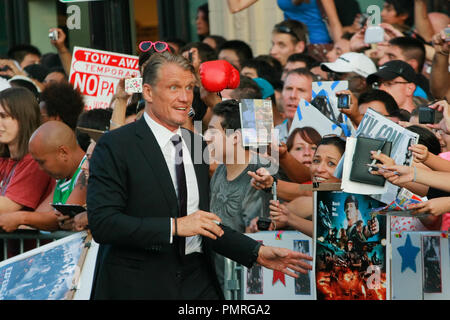 Dolph Lundgren lors de la première de films Lionsgate' 'The Expendables 2'. Arrivants tenue au Grauman's Chinese Theatre à Hollywood, CA, le 15 août 2012. Photo par Joe Martinez / PictureLux Banque D'Images