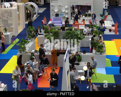 Kensington Olympia, Londres, Royaume-Uni. 19 Sep 2018. 100 % Design exposition ouvre ses portes à Kensington Olympia, Londres : Crédit Nastia M/Alamy Live News Banque D'Images