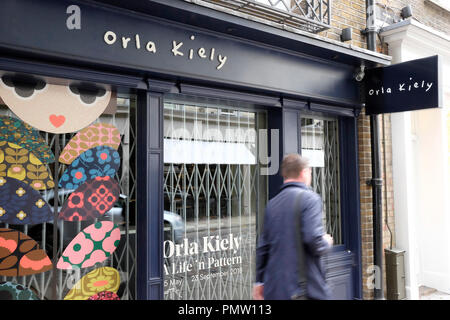 Londres, Royaume-Uni, 19 septembre 2018. Boutique Orla Kiely sur Monmouth Street, le centre de Londres est fermée, que la marque a cessé ses activités. Credit : Yanice Idir / Alamy Live News. Banque D'Images