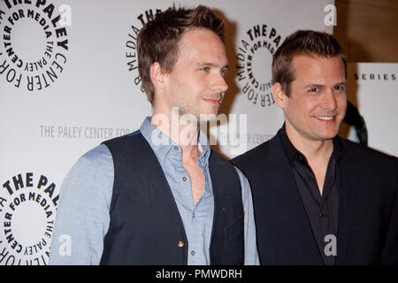 Patrick J. Adams ; Gabriel Macht assiste à une soirée avec 'Stlns' au Paley Center for Media, le 14 janvier 2013 à Beverly Hills, Californie. Photo par ASG / PictureLux Banque D'Images