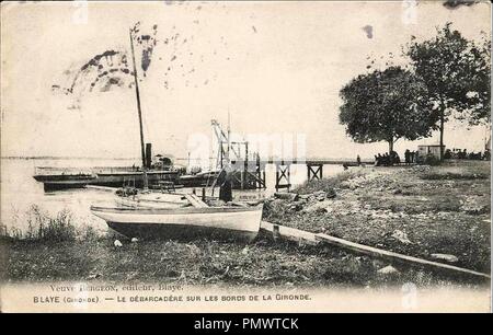 Blaye - Quais 3. Banque D'Images