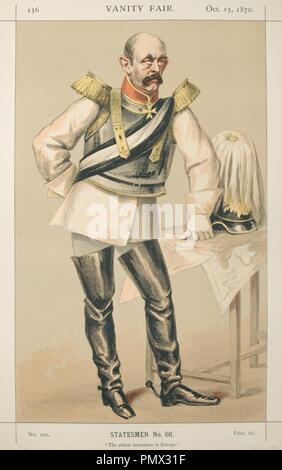 Otto von Bismarck, Vanity Fair, 1870-10-15. Banque D'Images