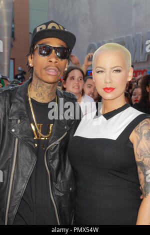 Wiz Khalifa et Amber Rose à la première Américaine de Universal Pictures' 'Fast & Furious 6'. Au lieu des arrivées en amphithéâtre Gibson Universal City, CA, le 21 mai 2013. Photo par Joe Martinez / PictureLux Banque D'Images