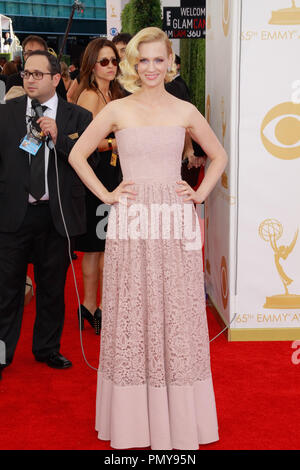 January Jones à la 65e Primetime Emmy Awards tenue au Nokia Theatre L.A. Vivre à Los Angeles, CA, le 22 septembre 2013. Photo par Joe Martinez / PictureLux Banque D'Images