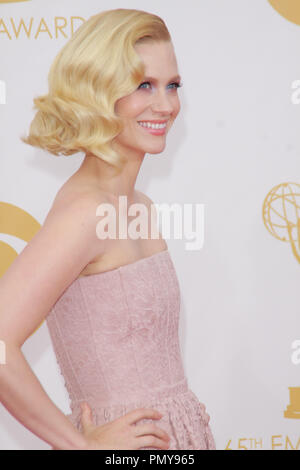 January Jones à la 65e Primetime Emmy Awards tenue au Nokia Theatre L.A. Vivre à Los Angeles, CA, le 22 septembre 2013. Photo par Joe Martinez / PictureLux Banque D'Images