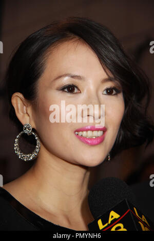 Ziyi Zhang 08/22/2013 "Le Grand Maître" Los Angeles projection spéciale organisée à Hollywood Arclight à Hollywood, CA Photo par Izumi Hasegawa / HNW / PictureLux 32088 Numéro de référence de dossier 028HNW pour un usage éditorial uniquement - Tous droits réservés Banque D'Images