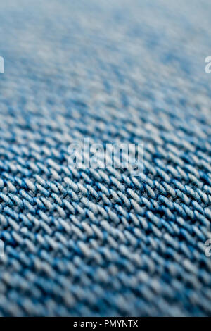 Veste Jeans texture tissu macro pour abstract pattern background Banque D'Images