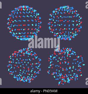 Structure moléculaire vecteur. Atom Abstract. Conception de forme géométrique. Grille de molécule. Illustration Illustration de Vecteur