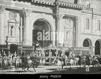 Proclamation du roi George IV, au Royal Exchange, 31 Janvier 1820 Banque D'Images