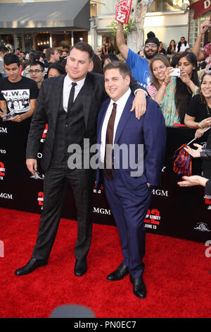 Channing Tatum, Jonah Hill 06/10/2014 La première mondiale de "22 Jump Street" qui a eu lieu au Regency Village Theatre de Westwood, CA Photo par Izumi Hasegawa / HNW / PictureLux Banque D'Images