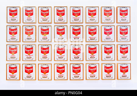 Warhol, Campbell's Soup Cans, 1962 Banque D'Images