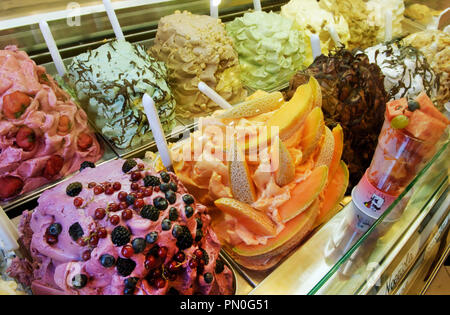 Gelato, Florence, Italie Banque D'Images