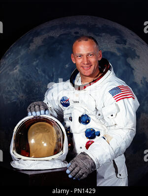 (Buzz Aldrin Edwin Eugene Aldrin Jr.) L'astronaute américain, pilote du module lunaire de la mission Apollo 11 Banque D'Images