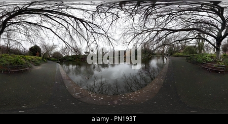 Vue panoramique à 360° de Lac de Saint Stephen's Green - Dublin Irlande