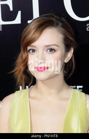Olivia Cooke au Los Angeles Premiere de Lionsgate's 'les plus calmes". Tenue des arrivées au théâtre à l'ACE Hotel à Los Angeles, CA, le 22 avril 2014. Photo par : R.Anthony / PictureLux Banque D'Images