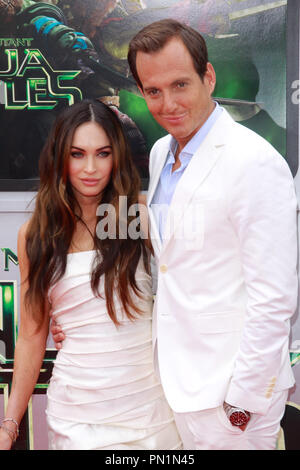 Megan Fox et à la Paramount Pictures Arnet' premiere de 'Teenage Mutant Ninja Turtles' tenue au Regency Village Theatre de Westwood, CA, le 3 août 2014. Photo par Joe Martinez / PictureLux Banque D'Images