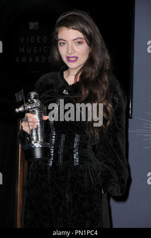 Lorde au 2014 MTV Video Music Awards qui ont eu lieu pendant le Forum à Inglewood, CA. L'événement a eu lieu le dimanche, Août 24, 2014. Photo par PictureLux RPAC RPAC / Référence de dossier 32422 122RPAC01 pour un usage éditorial uniquement - Tous droits réservés Banque D'Images