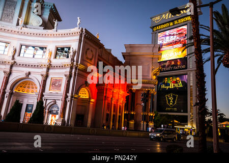 Le Strip de Las Vegas NEVADA USA Septembre 2018 Banque D'Images
