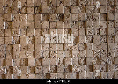 Mur en pierre de taille et du ciment Banque D'Images