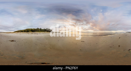 Vue panoramique à 360° de Coucher du soleil à Joseph Whidbey State Park - Oak Harbor, WA