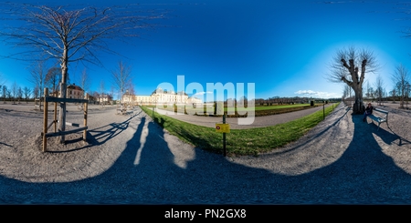 Vue panoramique à 360° de Jardin de Drottningholm, Stockholm, Suède