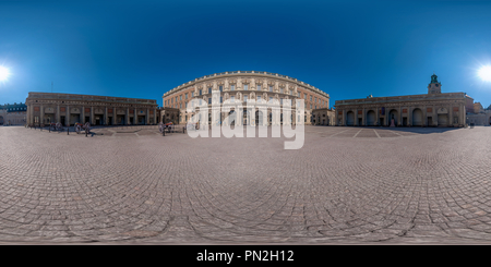 Vue panoramique à 360° de Le Palais Royal, Stockholm, Suède