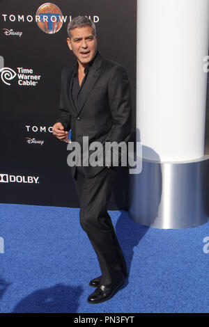 George Clooney 05/09/2015 La première mondiale de 'Tomorrowland' qui s'est tenue à AMC 12 Downtown Disney à Anaheim, CA Photo par Izumi Hasegawa / HNW / PictureLux Banque D'Images