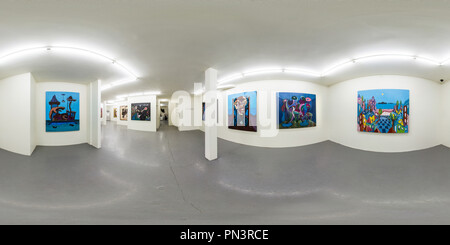 Vue panoramique à 360° de Etemad Art Gallery Mars 2014 Lavasani aryen 01