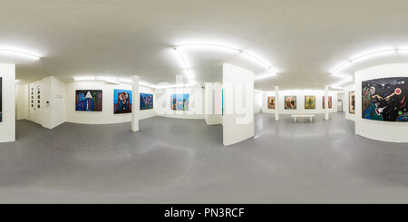 Vue panoramique à 360° de Etemad Art Gallery Mars 2014 Lavasani aryen 02