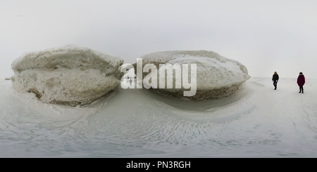 Vue panoramique à 360° de Formations de glace