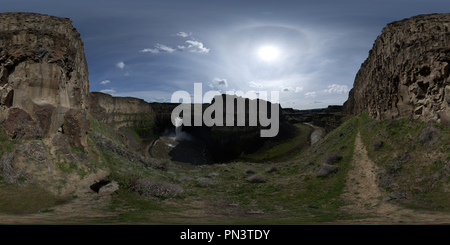 Vue panoramique à 360° de - Chutes Palouse Palouse Falls State Park, Washington State, USA