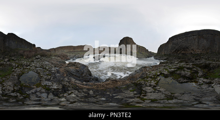 Vue panoramique à 360° de La Palouse Falls - Palouse Falls State Park, WA
