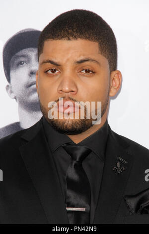 O'Shea Jackson Jr. à l'Universal Pictures et légendaire photos Première de "Straight Outta Compton" tenue au Théâtre de Microsoft à Los Angeles, CA, 10 août 2015. Photo par Joe Martinez / PictureLux Banque D'Images