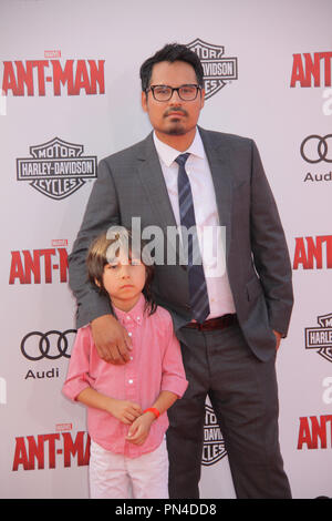 Michael Pena 06/29/2015 La première mondiale de "Marvel Ant-Man' tenue au Kodak Theater à Hollywood, CA Photo par Izumi Hasegawa / / PictureLux HNW Banque D'Images