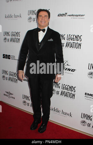 John Travolta 01/22/2016 La 13e assemblée annuelle de l'Aviation de Living Legends Awards au Beverly Hilton à Beverly Hills, CA Photo par Kazumi Nakamoto / HNW / PictureLux Banque D'Images