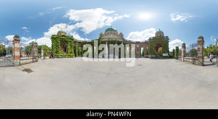 Vue panoramique à 360° de Entrée principale de Mirogoj Cemetery