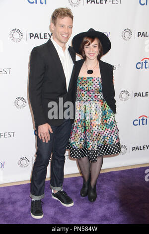 Barrett Foa, Renée Felice Smith 09/11/2015 PaleyFest 2015 'NCIS : Los Angeles' Automne Premiere tenue au Paley Center for Media, Los Angeles, CA Photo par Kazuki Hirata / HNW / PictureLux Banque D'Images