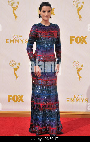 Jaimie Alexander à la 67ème Emmy Awards qui a eu lieu chez Microsoft Theatre de Los Angeles, CA le 20 septembre 2015. Référence #  32728 Fichier 028RPAC01 pour un usage éditorial uniquement - Tous droits réservés Banque D'Images