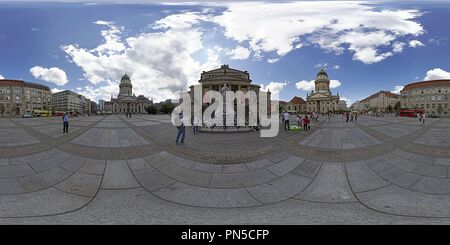 Vue panoramique à 360° de Monument de Friedrich Schiller, Gendarmenmarkt, Berlin