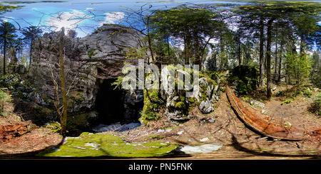 Vue panoramique à 360° de Samarske stijene, južna skupina (Pack-roches selle, groupe du sud) - 6