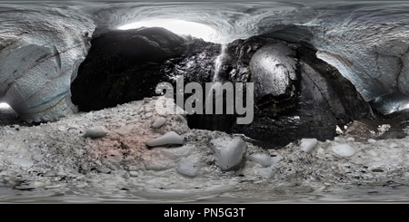 Vue panoramique à 360° de Les grottes de glace du Big Four (intérieur), Silverton, WA, USA [1]