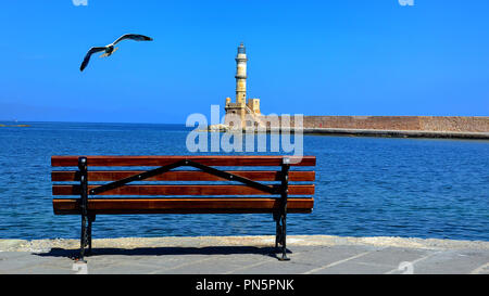 Chania Venezianischer Hafen Banque D'Images