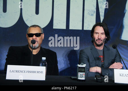 Laurence Fishburn, Keanu Reaves 01/27/2017 'John Wick : Chapter 2' conférence de presse tenue au London West Hollywood à Beverly Hills à West Hollywood, CA Photo par Izumi Hasegawa / HNW / PictureLux Banque D'Images