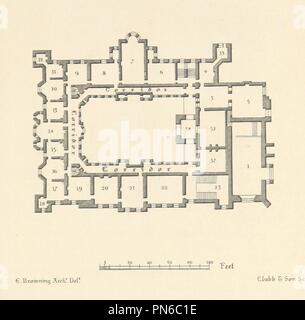 Libre à partir de la page 327 de "Burghley. La vie de William Cecil . leurs notices biographiques de ses successeurs . une description de Burghley House, avec une gamme complète . Guide de plusieurs peintures, tapisseries, antiquités . et 0081. Banque D'Images