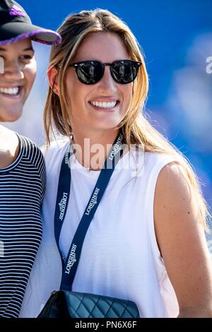 Jessica Springsteen. Show Jumping. Deuxième équipe et individuels d'achèvement. Journée 1. Jour 9. Les Jeux équestres mondiaux. WEG 2018 Tryon. La Caroline du Nord. USA. 20/09/2018. Banque D'Images