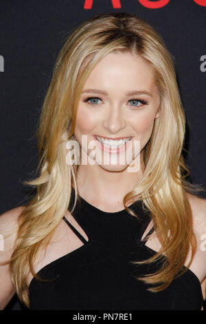 Greer Grammer lors de la première mondiale de Warner Bros Pictures' 'Le Comptable' tenue à l'Théâtre chinois de Grauman à Hollywood, CA, 10 octobre, 2016. Photo par Joe Martinez / PictureLux Banque D'Images