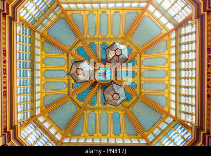 Londres. Septembre 2018. Vue du plafond de Leadenhall Market à Londres Banque D'Images