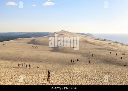 France, Gironde, Côte d'argent, parc naturel marin du bassin d'Arcachon (Arcachon Parc Naturel marin), La Teste de Buch, Pyla sur Mer, Dune du Pi Banque D'Images